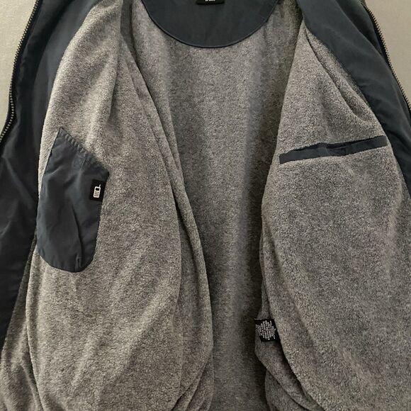 IZOD Jacket Men's XL‎ Blue Fleece Lined Softshell Jacket Inside Pockets Zip Up - Picture 10 of 16
